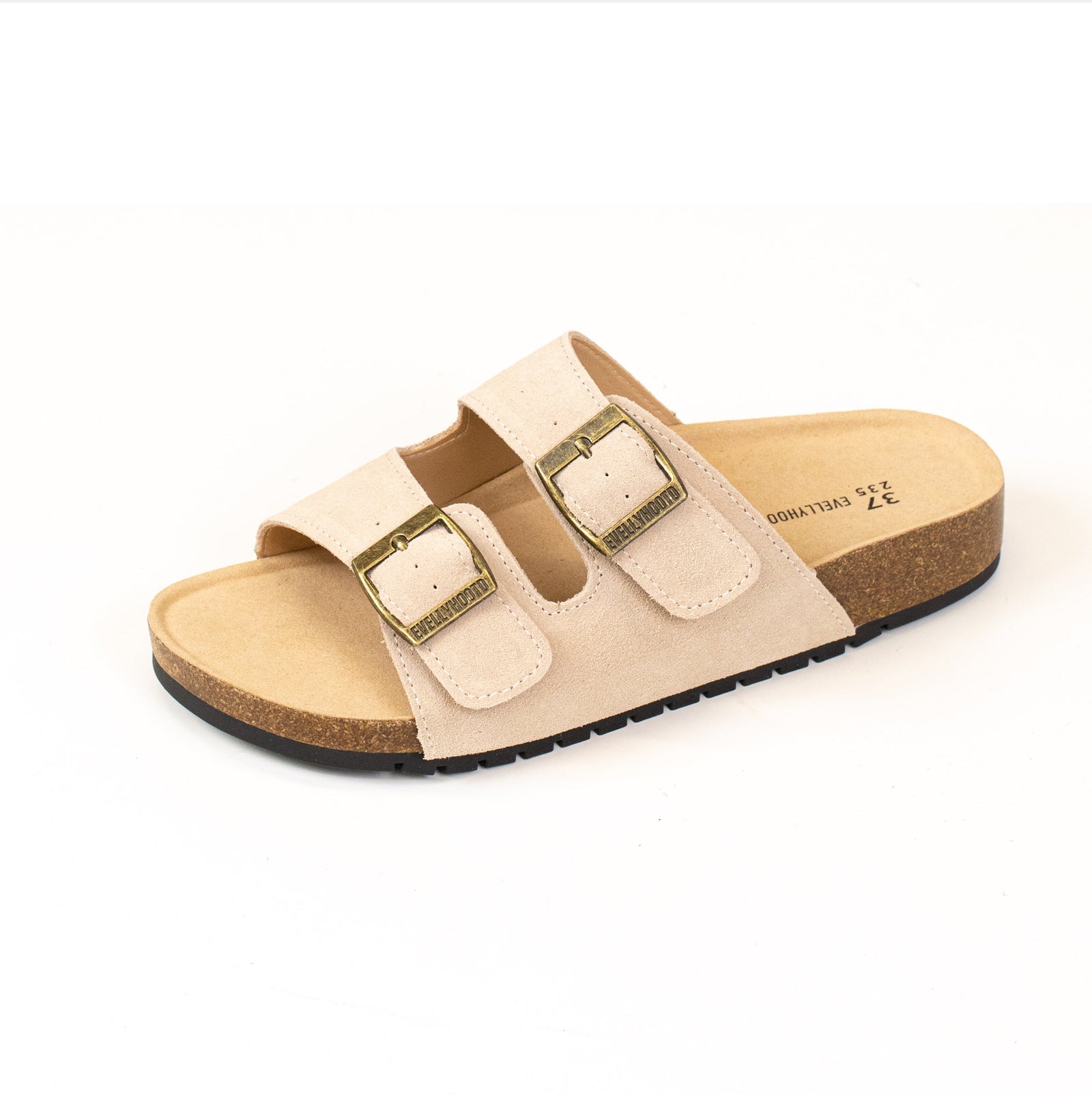 Bennett | Open Toe Suede Double Buckle Sandals