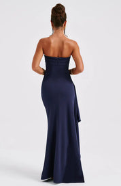 LUNA MAXI DRESS - NAVY