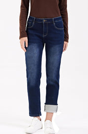 Natasha - Cozy Straight-Leg Thermal Jeans