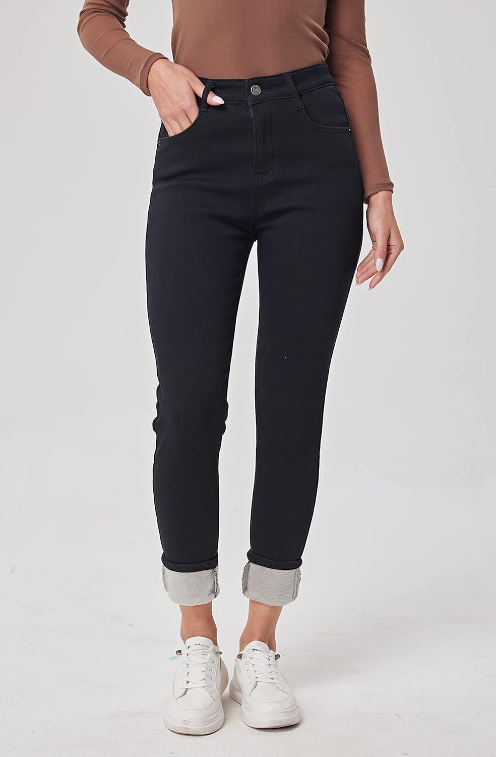 Natasha - Cozy Skinny Thermal Jeans