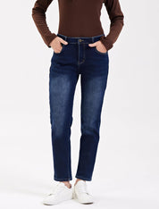 Natasha - Cozy Straight-Leg Thermal Jeans