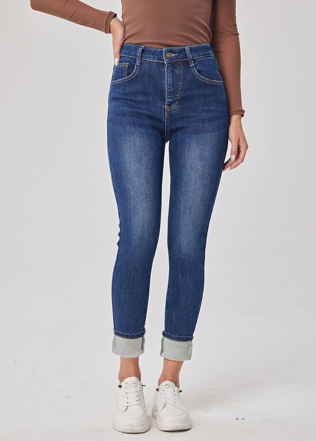 Natasha - Cozy Skinny Thermal Jeans