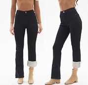 Natasha - Cozy Flare Thermal Jeans