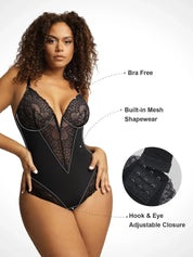 Sarah | SHAPEWEAR BODYSUIT WITH DEEP V-NECKLINE