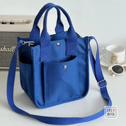 Canvas Solid Color Crossbody Bag