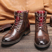 Aaron | Handcrafted Premium Leather Oxford Boots