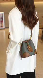 Genuine Leather Bucket Bag