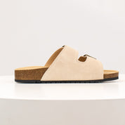 Bennett | Open Toe Suede Double Buckle Sandals