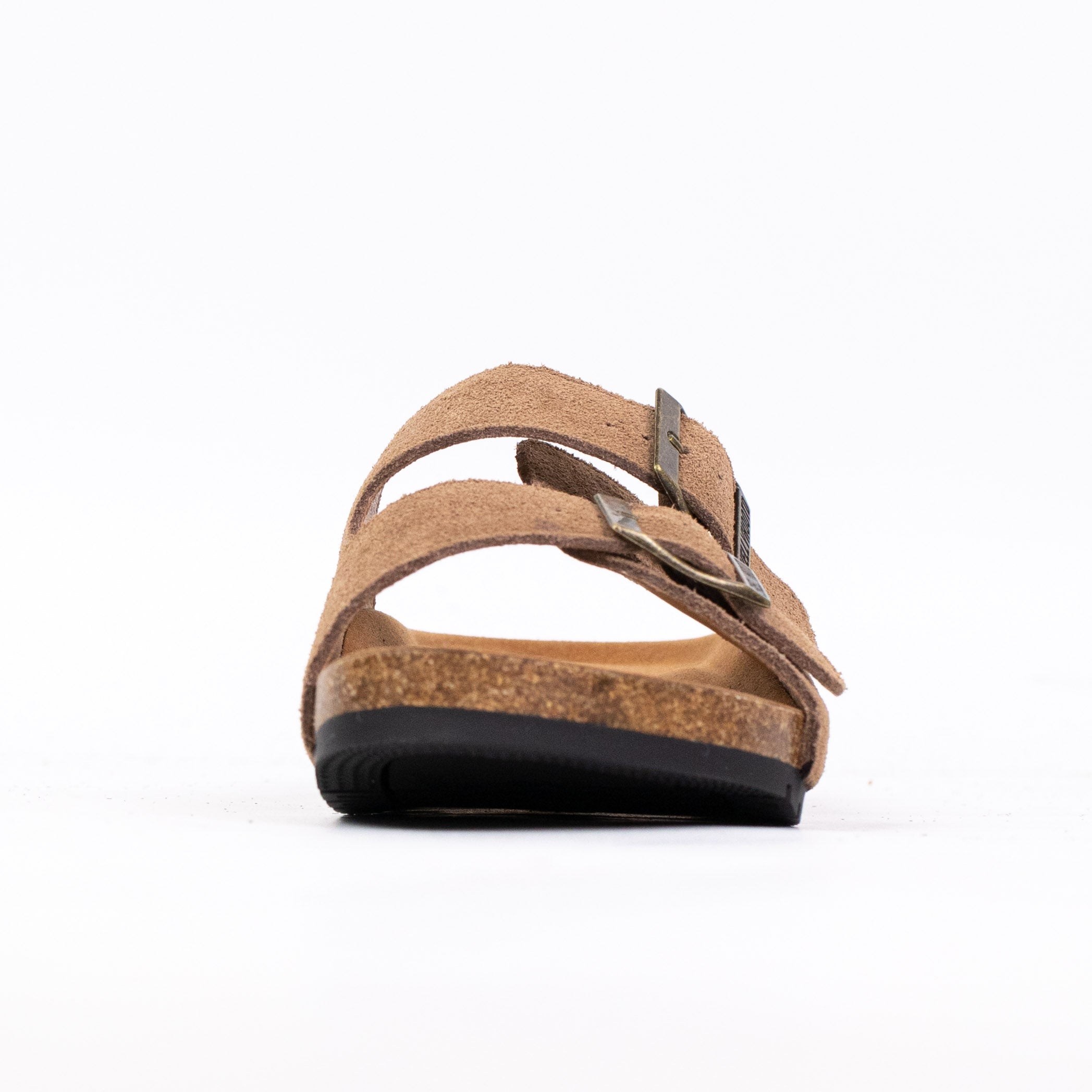 Bennett | Open Toe Suede Double Buckle Sandals