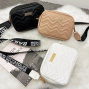 Wave Pattern Messenger Bag