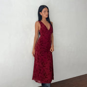 Zylith™ | Halter-neck Knot Textured Maxi Dress