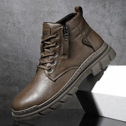 Bill | Wide-fit Retro Chelsea Ankle Leather Boots