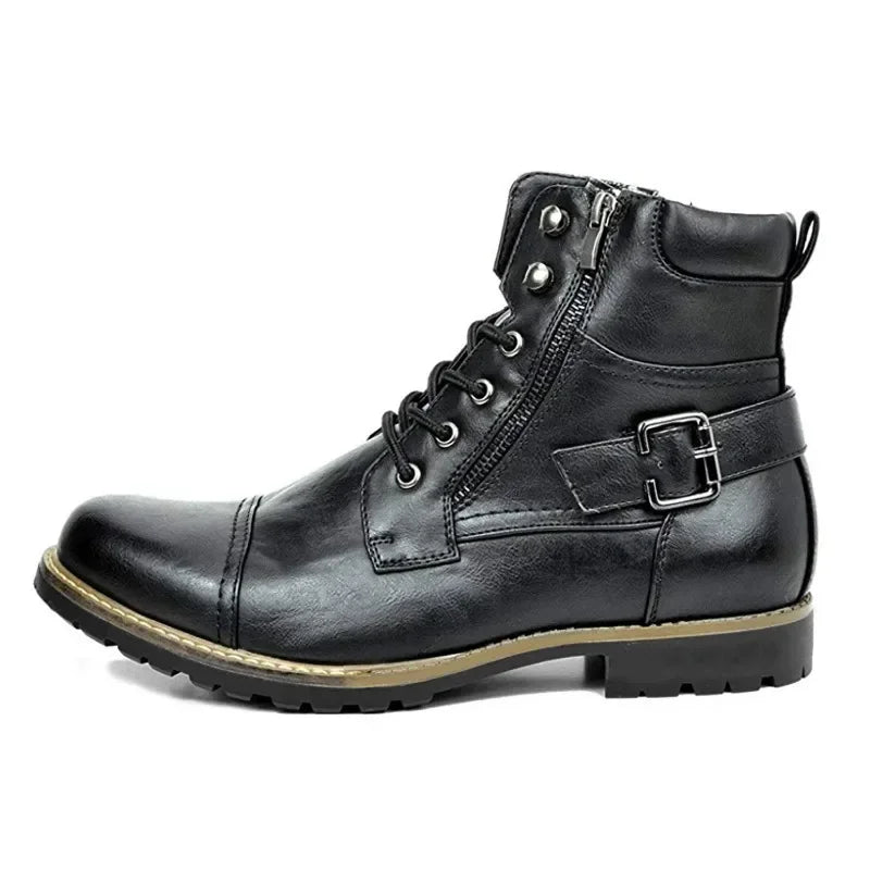 Damon | Lace-up Leather Boots