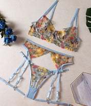 Daisy | 3-Piece French Lingerie Set