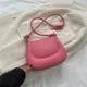 Retro Solid Color Crossbody Bag