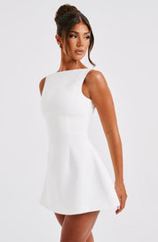 LILA BACKLESS MINI DRESS - IVORY