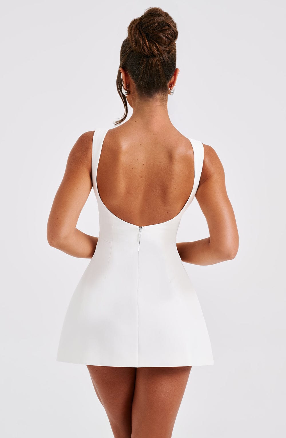 LILA BACKLESS MINI DRESS - IVORY