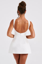 LILA BACKLESS MINI DRESS - IVORY