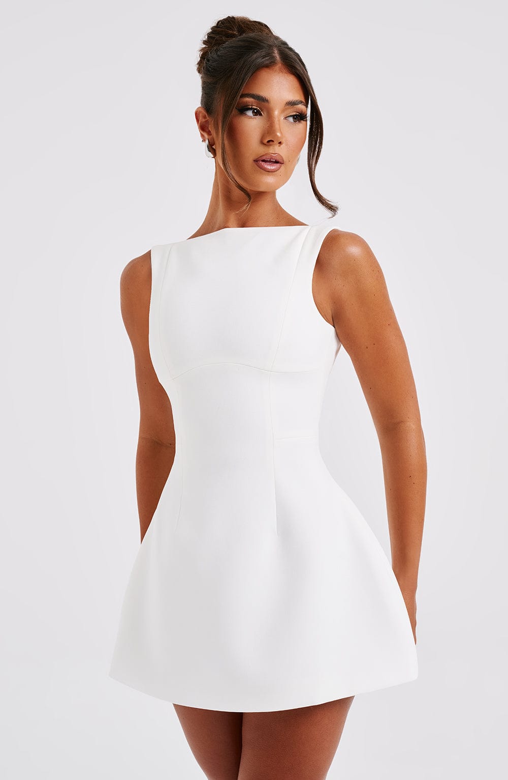 LILA BACKLESS MINI DRESS - IVORY