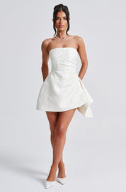 VENTIA MINI DRESS - Ivory