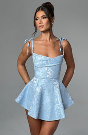 CATRINA MINI DRESS - Blue