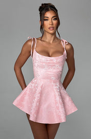 CATRINA MINI DRESS - Blush