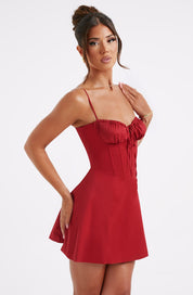 ARABELLA MINI DRESS - Red