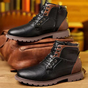 Jethro |  Rugged Leather Lace-Up Boots