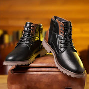 Jethro |  Rugged Leather Lace-Up Boots